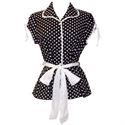 Picture of 50's Rockabilly Polka Dot Top JR Plus Size